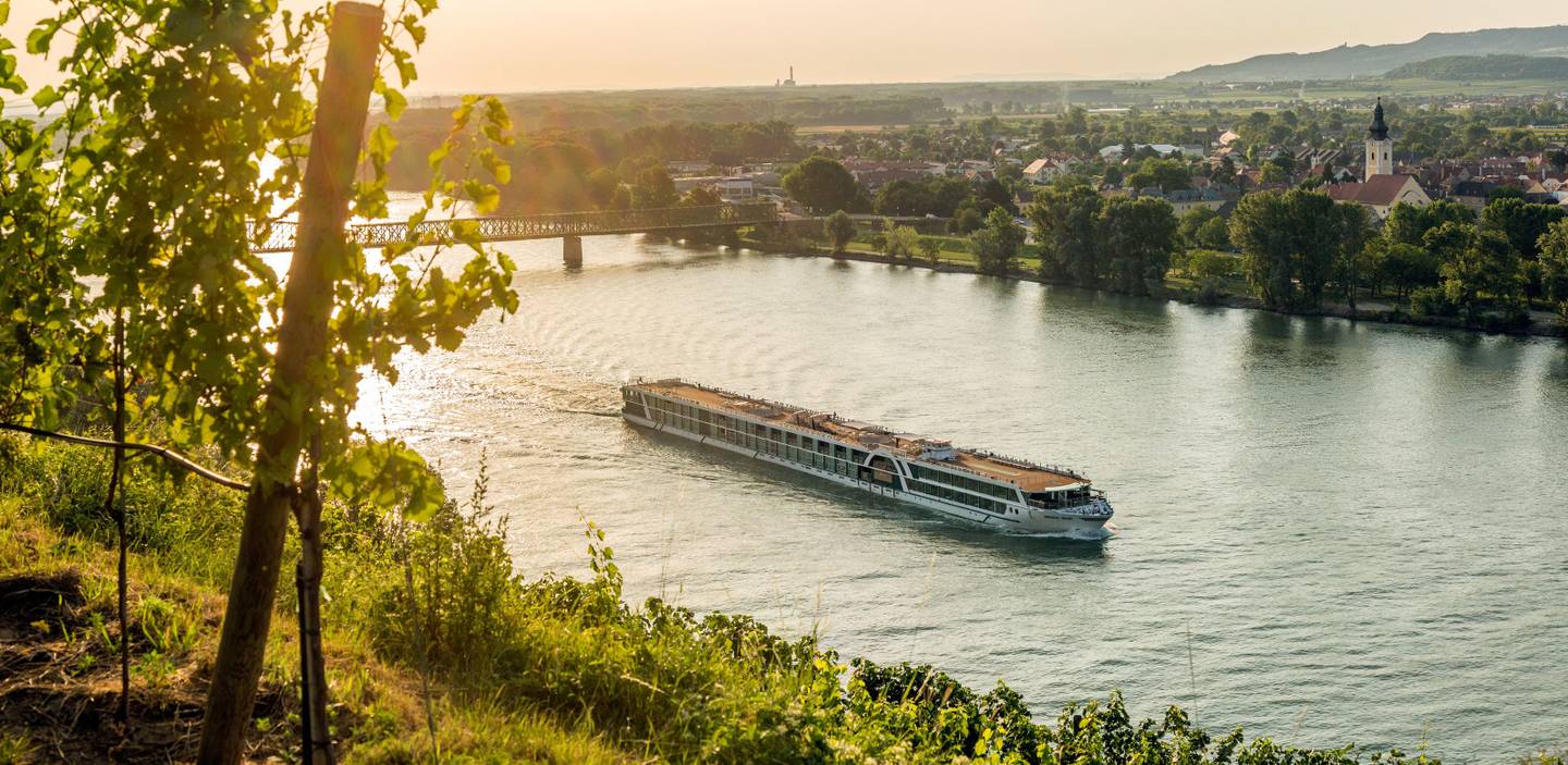 AMADEUS BoCruise AMADEUS sonniges Foto mit AMADEUS Flotte im Hintergrund
