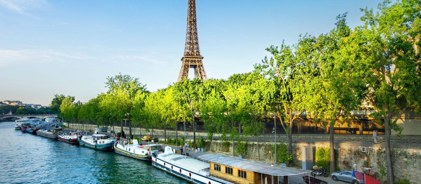 Paris Seine Eifelturm Blick