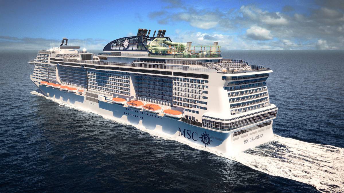 MSC Cruises Kreuzfahrtschiff im Hafen