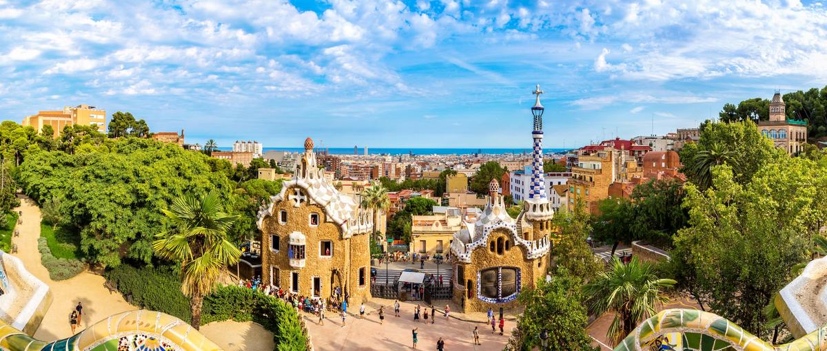 Park Guell in Barcelona Spanien