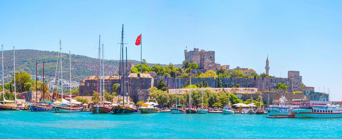 Bodrum Blick auf Hafenburg