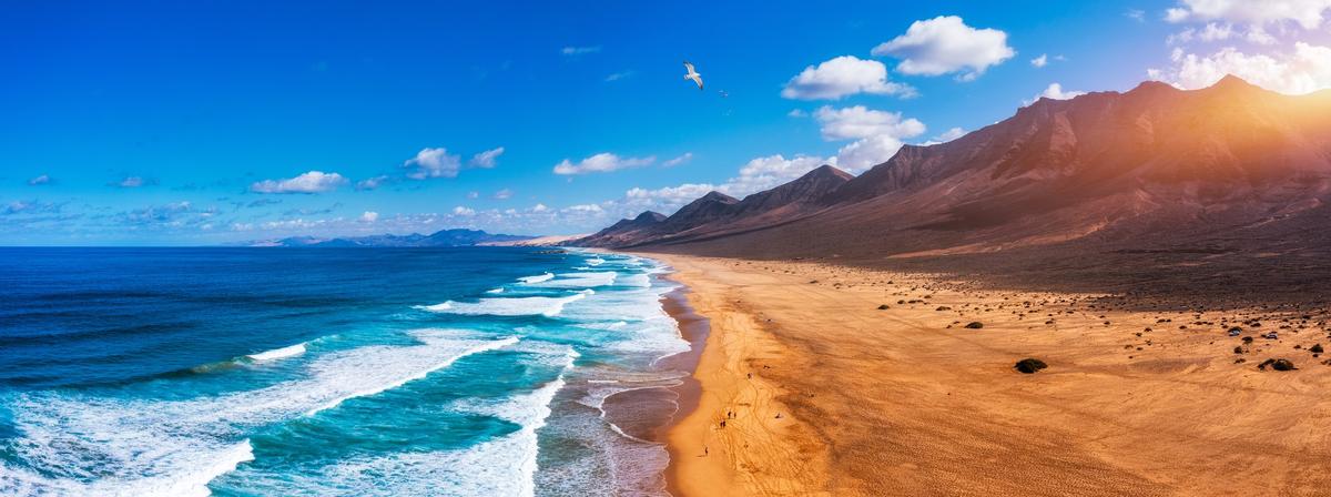 Fuerteventura typischer Sandstrand
