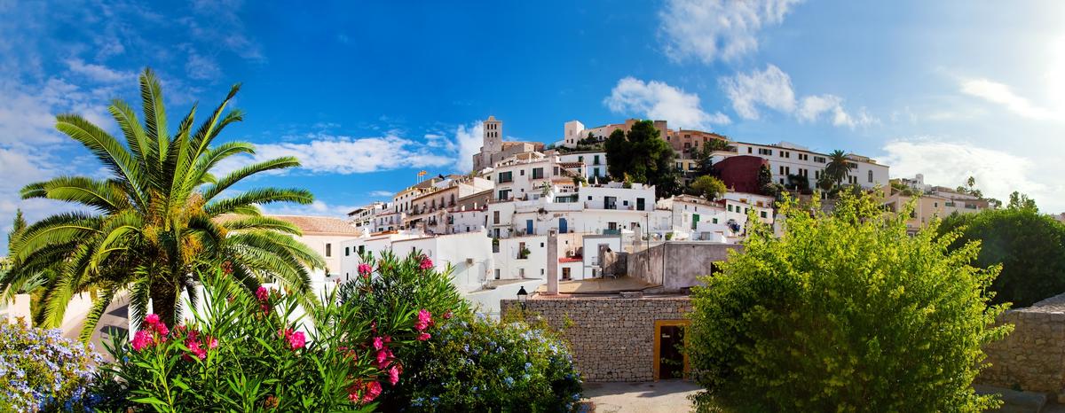Blick auf die Altstadt und Burg von Ibiza