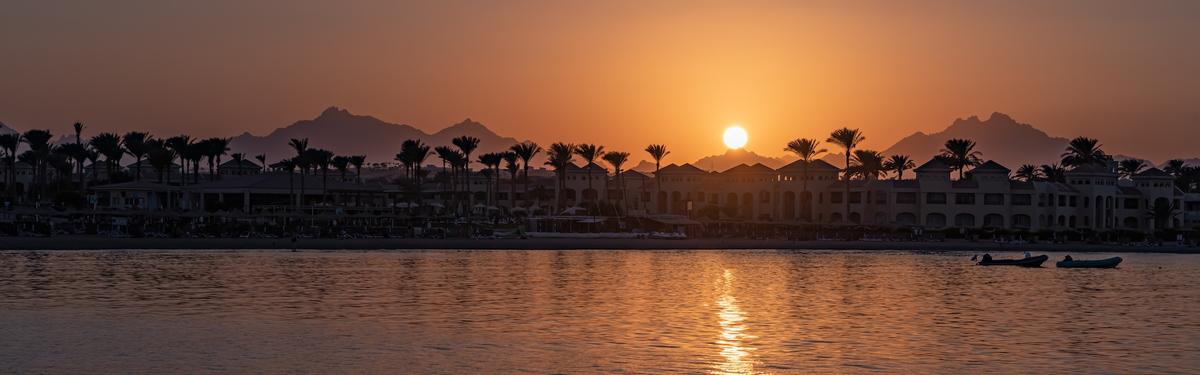 Sonnenuntergang in Makadi Bay