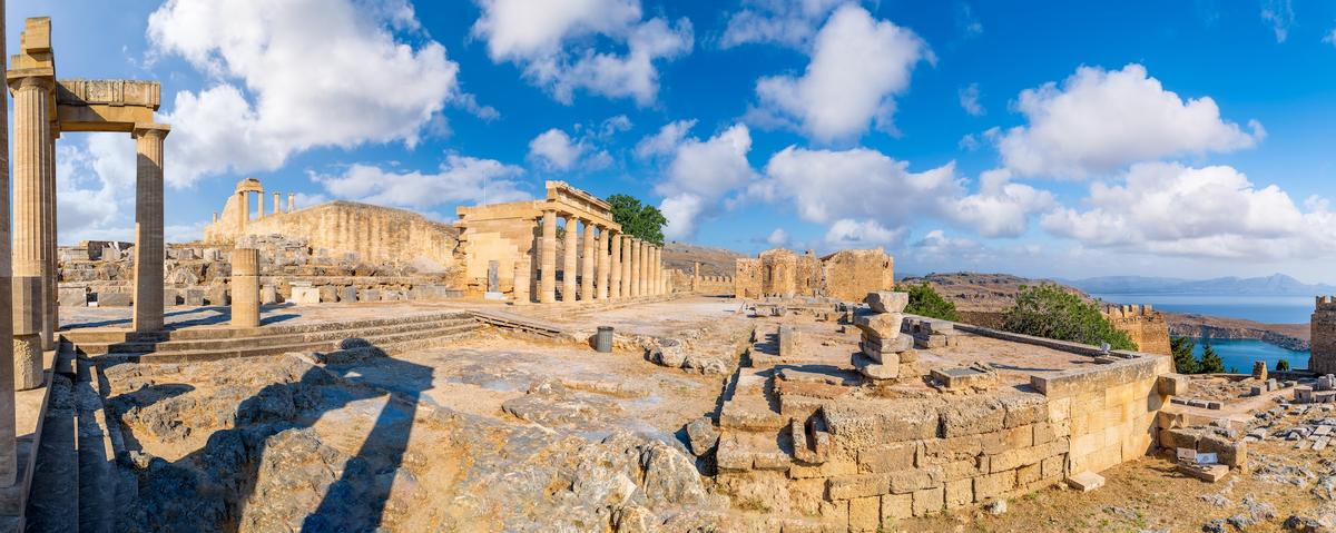 Ruinen in Lindos Rhodos