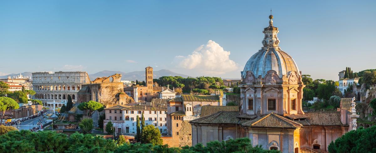 roman forum und colosseum in Rom