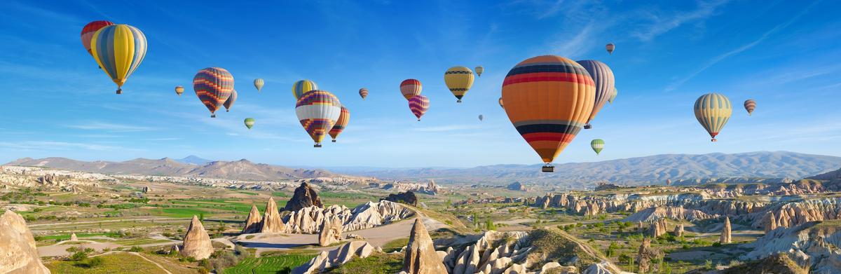 Türkei Blick auf Ballonfahrten