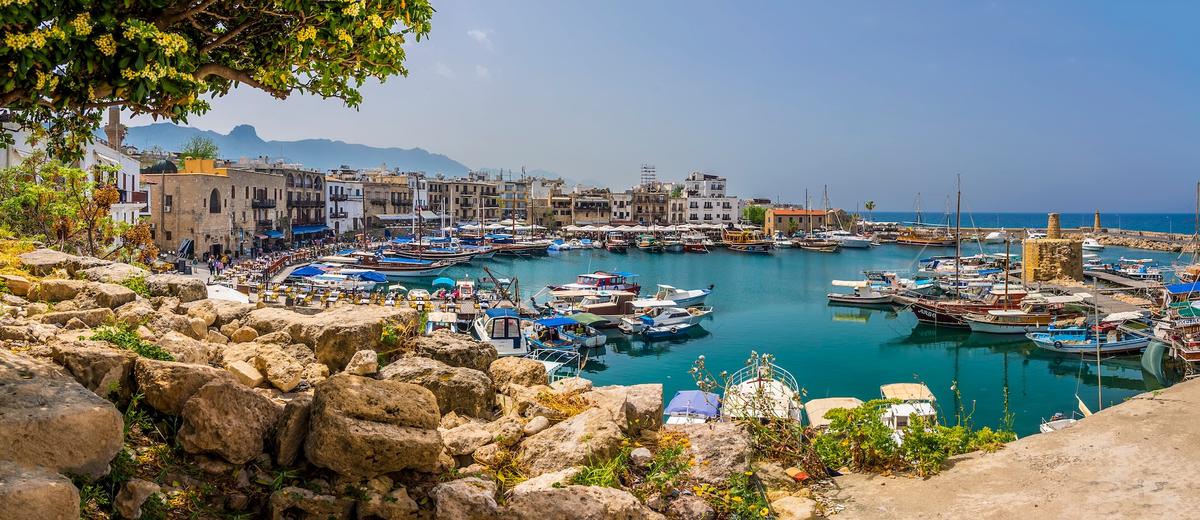 Kyrenia Hafen in Südzypern