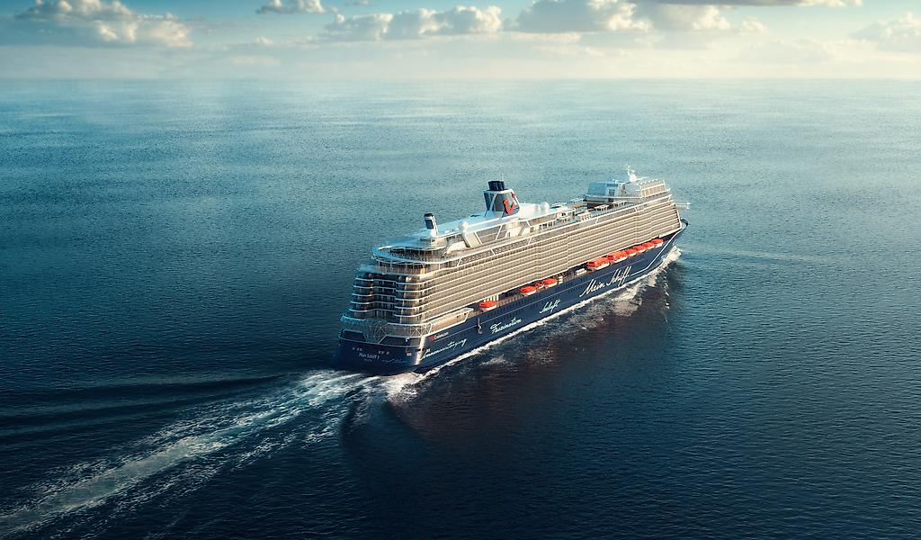 Schiff der Mein Schiff Flotte auf dem offenen Meer