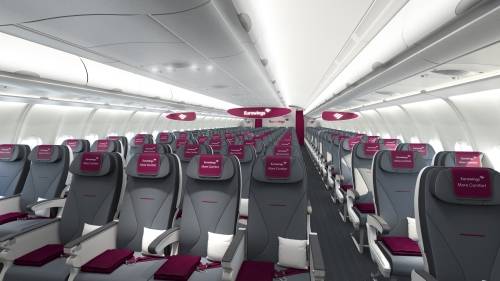 More Comfort Seats Eurowings A330 - afstand 87 cm - tegen toeslag vf 65 Euro per weg - allen op verre vluchten