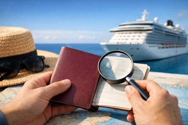 Reisepass Kreuzfahrt: Gültigkeit richtig prüfen Reisepass und Bordkarte für eine Kreuzfahrt