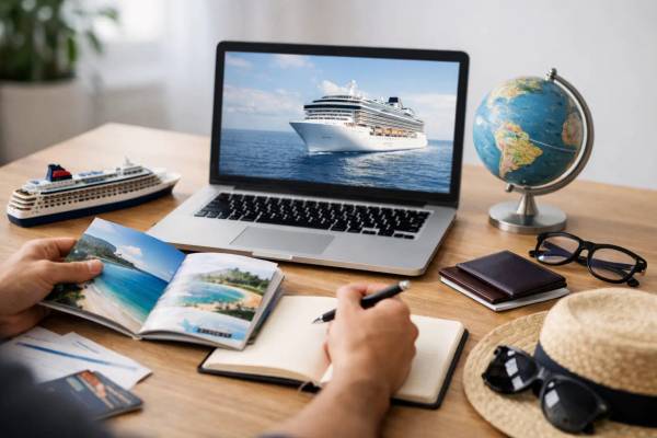Wie funktioniert eine Kreuzfahrtbuchung? Schritt für Schritt Kreuzfahrtbuchung Schritt für Schritt: Reise am Laptop planen
