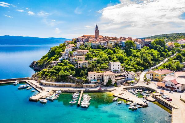 Vrbnik auf der Insel Krk in Kroatien