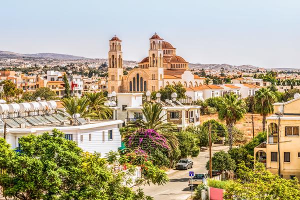 Blick auf Paphos in Zypern