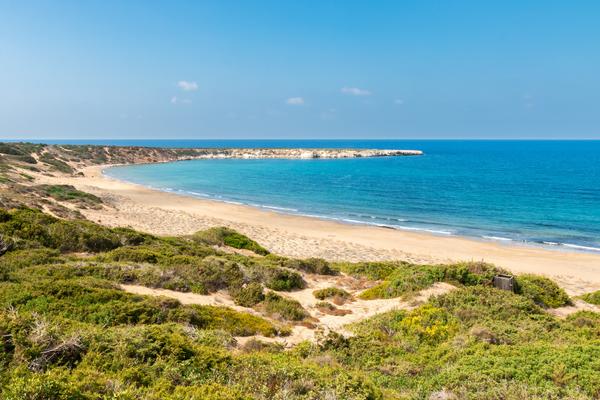 Sandstrand Lara Bay in Akamas Peninsula Zypern