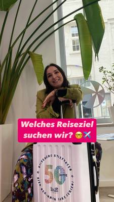 Reiseberaterin mit Koffer